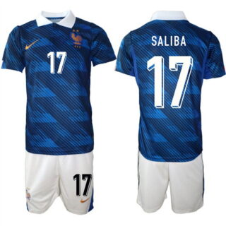 Men's France #17 SALIBA National Team FIFA x World Cup 2026 Home On Field Jersey