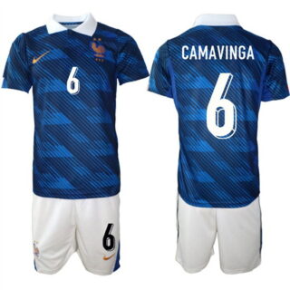Men's France #6 CAMAVINGA National Team FIFA x World Cup 2026 Home On Field Jersey
