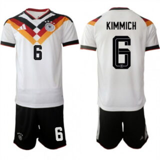 Men's Germany #6 KIMMICH National Team FIFA x World Cup 2026 Home White On Field Jersey
