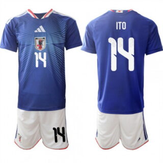 Men's Japan #14 ITO National Team FIFA x World Cup 2026 Home Blue On Field Jersey