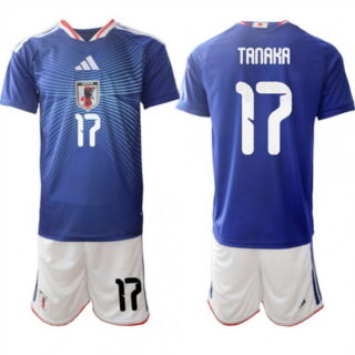 Men's Japan #17 TANAKA National Team FIFA x World Cup 2026 Home Blue On Field Jersey