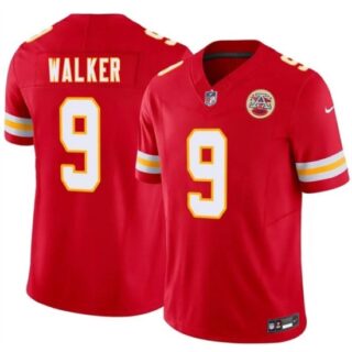 Men's Kansas City Chiefs #9 Kenneth Walker III Red 2026 F.U.S.E. Vapor Untouchable Limited Stitched Football Jersey