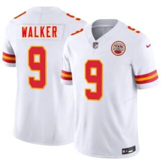 Men's Kansas City Chiefs #9 Kenneth Walker III White 2026 F.U.S.E. Vapor Untouchable Limited Stitched Football Jersey