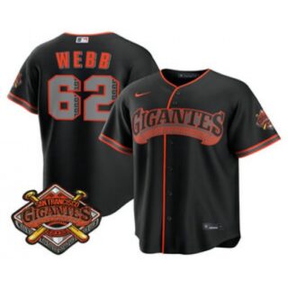 Men's San Francisco Giants #62 Wilkin Ramos Black 2026 Alternate Stadium Stitched Jersey