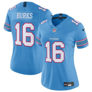 Women's ennessee Titans #16 Treylon Burks Light Blue 2026 F.U.S.E. Vapor Limited Stitched Football Jersey(Run Small)