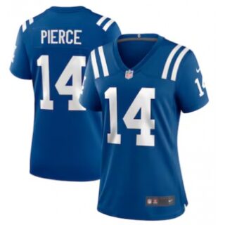 Women's Indianapolis Colts #14 Alec Pierce Limited Blue Royal Player Jersey