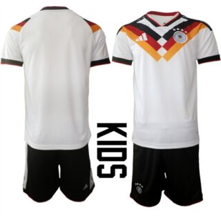 Youth Germany Blank National Team FIFA x World Cup 2026 Home White On Field Kids Jersey