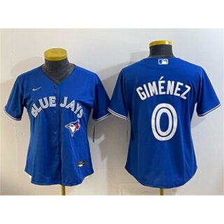 Youth Toronto Blue Jays #0 Andres Gimenez Blue Cool Base Stitched Baseball Jersey
