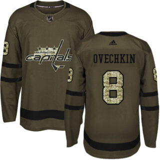 Youth Washington Capitals #8 Alex Ovechkin Green Salute to Service Stitched NHL Jersey
