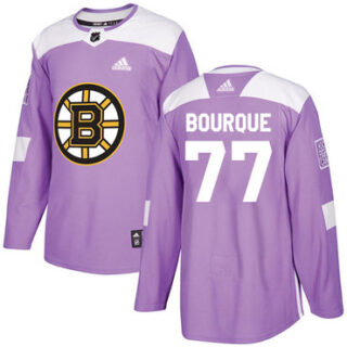 Youth Boston Bruins #77 Ray Bourque Purple Authentic Fights Cancer Youth Stitched NHL Jersey