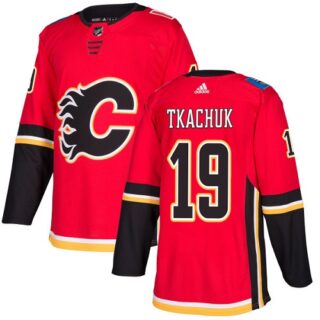 Youth Calgary Flames #19 Matthew Tkachuk Red Home Authentic Stitched NHL Jersey