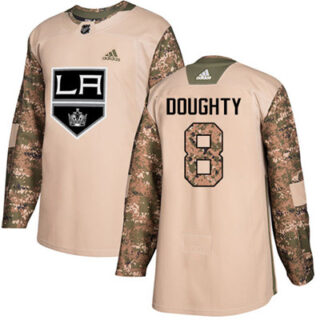 Youth Los Angeles Kings #8 Drew Doughty Camo Authentic 2017 Veterans Day Stitched NHL Jersey