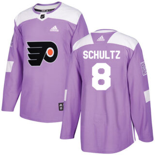 Youth Philadelphia Flyers #8 Dave Schultz Purple Authentic Fights Cancer Stitched NHL Jersey