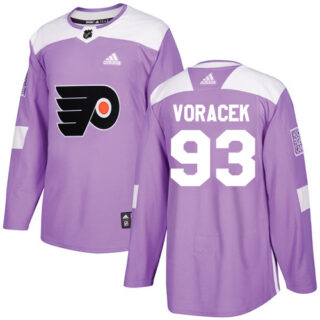 Youth Philadelphia Flyers #93 Jakub Voracek Purple Authentic Fights Cancer Stitched NHL Jersey