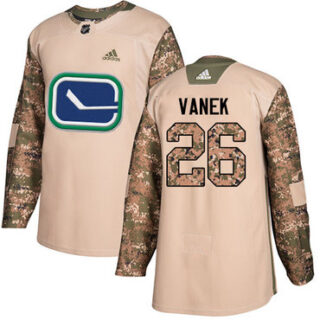 Youth Vancouver Canucks #26 Thomas Vanek Camo Authentic 2017 Veterans Day Stitched NHL Jersey