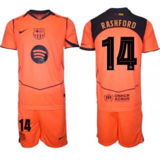 Men FC Barcelona 2026 Soccer Jerseys Orange #14 RASHFORD