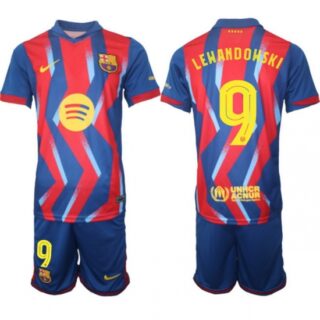 Men FC Barcelona 2026 Soccer Jerseys RedBlue #9 LEWANDOWSKI