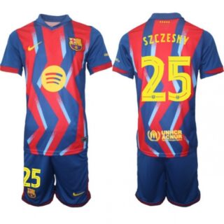 Men FC Barcelona 2026 Soccer Jerseys RedBlue #25 SZCZESNY