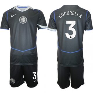 Men Chelsea 2026 Soccer Jerseys DarkGrey #3 CUCURELLA