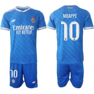 Men Real Madrid 2026 Soccer Jerseys Blue #10 MBAPPE
