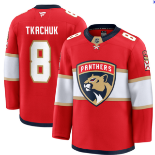 Men's Florida Panthers #8 Brady Tkachuk Red Stitched Hockey Home Jersey