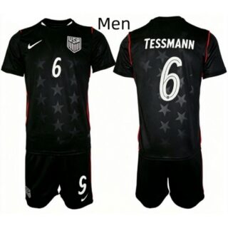 USA FIFA World Cup 2026 Navy Blue Soccer Jersey Tanner Tessmann #6
