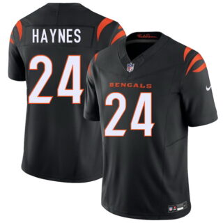 Men's Cincinnati Bengals #24 Jamal Haynes Black 2026 Draft F.U.S.E. Vapor Untouchable Limited Stitched Football Jersey