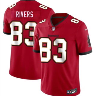 Men's Tampa Bay Buccaneers #83 Eric Rivers Red 2026 Draft Vapor Limited Stitched Jersey