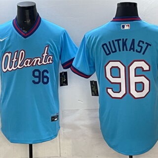 Men's Atlanta Braves #96 OutKast Powder Blue 2026 City Connect Stadium Stitched Baseball Jersey