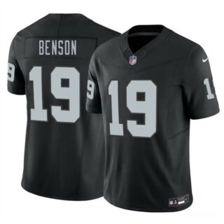 Men's Las Vegas Raiders #19 Malik Benson Black 2026 Draft F.U.S.E. Vapor Untouchable Limited Stitched Football Jersey