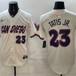 Men's San Diego Padres #23 Fernando Tatis Jr. Cream 2026 City Connect Stadium Stitched Baseball Jersey
