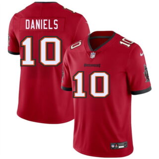 Men's Tampa Bay Buccaneers #10 Jalon Daniels Red 2026 Draft Vapor Limited Stitched Jersey