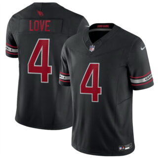Men's Arizona Cardinals #4 Jeremiyah Love Black 2026 Draft F.U.S.E. Vapor Untouchable Limited Stitched Jersey