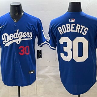 Men's Los Angeles Dodgers #30 Dave Roberts Royal 2026 Limited Stitched Baseball Jersey