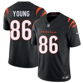 Men's Cincinnati Bengals #86 Colbie Young Black 2026 Draft F.U.S.E. Vapor Untouchable Limited Stitched Football Jersey