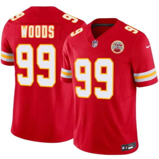 Men's Kansas City Chiefs #99 Peter Woods Red 2026 Draft F.U.S.E. Vapor Untouchable Limited Stitched Football Jersey