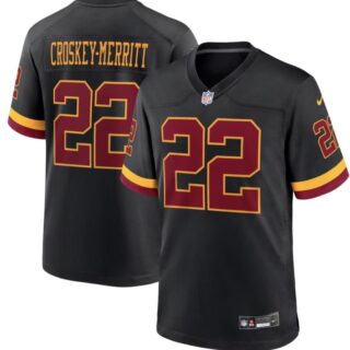 Men's Washington Commanders 22 CROSKEY MERRITT Black Vapor Limited Jersey