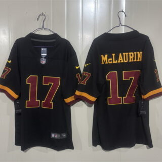 Men's Washington Commanders #17 Terry McLaurin Black 2026 Hail Raiser Alternate Vapor Limited Stitched Football Jersey