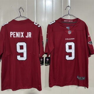 Men's Atlanta Falcons #9 Michael Penix Jr. Red 2026 New Vapor Untouchable Limited Stitched Football Jersey