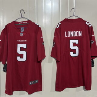 Men's Atlanta Falcons #5 Drake London Red 2026 New Vapor Untouchable Limited Stitched Football Jersey