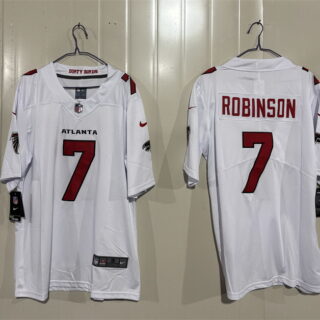 Men's Atlanta Falcons #7 Bijan Robinson White 2026 New Vapor Untouchable Limited Stitched Football Jersey
