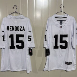 Men's Las Vegas Raiders #15 Fernando Mendoza White 2026 Draft F.U.S.E. Vapor Untouchable Limited Stitched Football Jersey