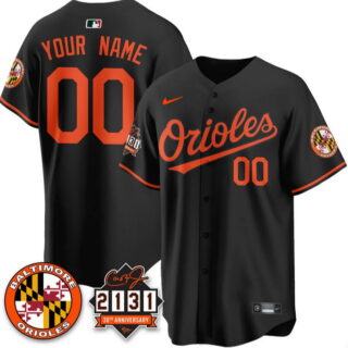 Men's Baltimore Orioles Active Player Custom Black '30th Anniversary of 2131' Limited Stitched Baseball Jersey