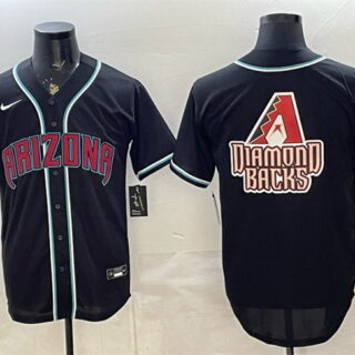 Men's Arizona Diamondbacks Team Big Logo 2026 Fashion Replica Black Out Stitched Baseball Jersey