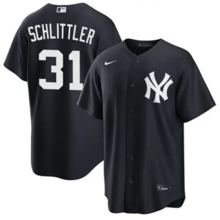 Men's New York Yankees #31 Cam Schlittler Navy 2026 Alternate Stitched Baseball Jersey