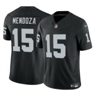 Youth Las Vegas Raiders #15 Fernando Mendoza Black 2026 Draft F.U.S.E. Vapor Untouchable Limited Stitched Football Jersey