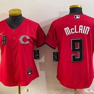 Youth Cincinnati Reds #9 Matt McLain Red 2026 City Connect Stadium Stitched Baseball Jersey