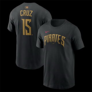 Men's Pittsburgh Pirates #15 Oswin Appollis Black 2026 City Connect T-Shirt