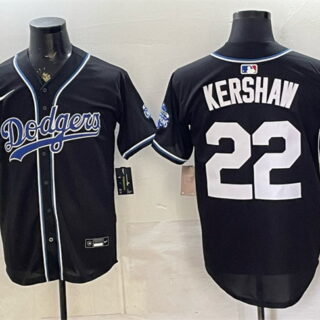 Men's Los Angeles Dodgers #22 Clayton Kershaw B2B Champs 2026 Black Out Style Vapor Limited Stitched Baseball Jersey