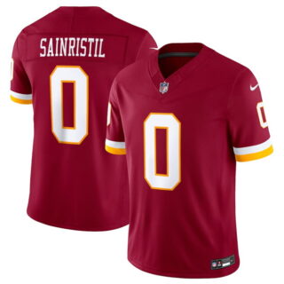 Men's Washington Commanders #0 Mike Sainristil Burgundy 2026 F.U.S.E. Vapor Limited Stitched Football Jersey